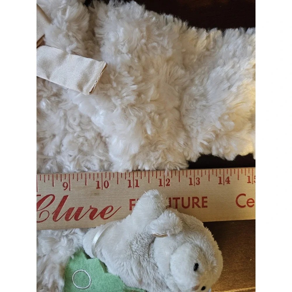 GUND‎ Baby Teddy Bear Plush Coat Jacket 3–12 Months Ivory Hooded Rattle NWT